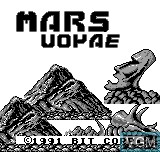 Title screen of the game Mars Voyage on Bit Corporation Gamate