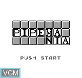 Title screen of the game Pipemania on Bit Corporation Gamate