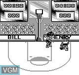 In-game screen of the game Basketball on Bit Corporation Gamate