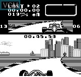 In-game screen of the game GP Race on Bit Corporation Gamate