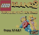 Title screen of the game LEGO Island 2 - The Brickster's Revenge on Nintendo Game Boy Color