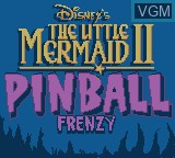Title screen of the game Little Mermaid II, The - Pinball Frenzy on Nintendo Game Boy Color