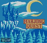 Title screen of the game Mahjong Quest on Nintendo Game Boy Color