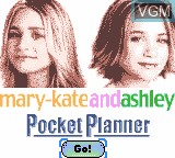 Title screen of the game Mary-Kate and Ashley - Pocket Planner on Nintendo Game Boy Color