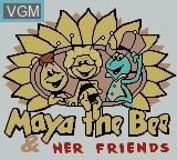 Title screen of the game Maya the Bee and Her Friends on Nintendo Game Boy Color