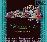 Title screen of the game Medarot 4 - Kuwagata Version on Nintendo Game Boy Color