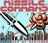 Title screen of the game Missile Command on Nintendo Game Boy Color