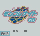 Title screen of the game Rokumon Tengai Mon Colle Knight GB on Nintendo Game Boy Color