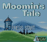 Title screen of the game Moomin's Tale on Nintendo Game Boy Color
