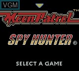 Title screen of the game Midway presents Arcade Hits - Moon Patrol / Spy Hunter on Nintendo Game Boy Color
