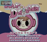 Title screen of the game Mr. Driller on Nintendo Game Boy Color