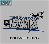 Title screen of the game MTV Sports - T.J. Lavin's Ultimate BMX on Nintendo Game Boy Color