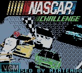 Title screen of the game NASCAR Challenge on Nintendo Game Boy Color