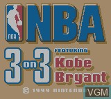 Title screen of the game NBA 3 on 3 Featuring Kobe Bryant on Nintendo Game Boy Color