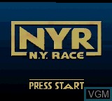 Title screen of the game NYR - New York Race on Nintendo Game Boy Color
