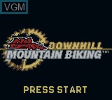 Title screen of the game No Fear Downhill Mountain Biking on Nintendo Game Boy Color