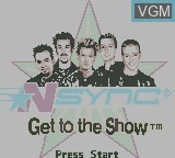 Title screen of the game *NSYNC - Get to the Show on Nintendo Game Boy Color