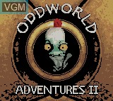 Title screen of the game Oddworld Adventures 2 on Nintendo Game Boy Color