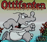 Title screen of the game Ottifanten - Kommando Stortebeker on Nintendo Game Boy Color