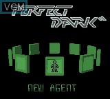 Title screen of the game Perfect Dark on Nintendo Game Boy Color