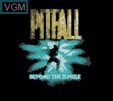Title screen of the game Pitfall - Beyond the Jungle on Nintendo Game Boy Color