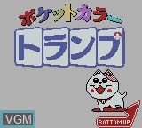 Title screen of the game Pocket Color Trump on Nintendo Game Boy Color