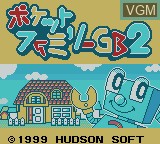 Title screen of the game Pocket Family GB2 on Nintendo Game Boy Color