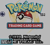 Title screen of the game Pokemon Trading Card Game on Nintendo Game Boy Color