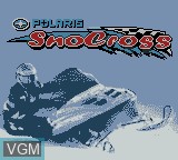 Title screen of the game Polaris SnoCross on Nintendo Game Boy Color