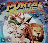 Title screen of the game Portal Runner on Nintendo Game Boy Color