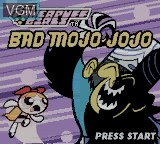 Title screen of the game Powerpuff Girls, The - Bad Mojo Jojo on Nintendo Game Boy Color