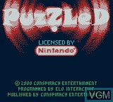 Title screen of the game Puzzled on Nintendo Game Boy Color
