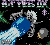 Title screen of the game R-Type DX on Nintendo Game Boy Color