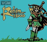 Title screen of the game Robin Hood on Nintendo Game Boy Color