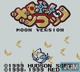 Title screen of the game Robot Ponkottsu - Moon Version on Nintendo Game Boy Color