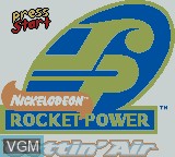 Title screen of the game Rocket Power - Gettin' Air on Nintendo Game Boy Color