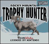 Title screen of the game Rocky Mountain - Trophy Hunter on Nintendo Game Boy Color