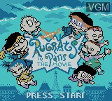 Title screen of the game Rugrats in Paris - The Movie on Nintendo Game Boy Color