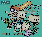 Title screen of the game Rugrats Movie, The on Nintendo Game Boy Color