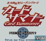 Title screen of the game Shin Megami Tensei Trading Card - Card Summoner on Nintendo Game Boy Color