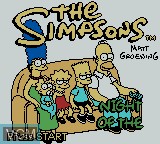 Title screen of the game Simpsons, The - Night of the Living Treehouse of Horror on Nintendo Game Boy Color