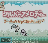 Title screen of the game Sylvania Melody - Mori no Nakama to Odori Mashi! on Nintendo Game Boy Color