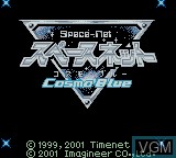 Title screen of the game Space-Net - Cosmo Blue on Nintendo Game Boy Color