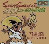 Title screen of the game Speedy Gonzales - Aztec Adventure on Nintendo Game Boy Color