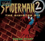 Title screen of the game Spider-Man 2 - The Sinister Six on Nintendo Game Boy Color