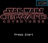 Title screen of the game Star Wars Episode I - Obi-Wan's Adventures on Nintendo Game Boy Color