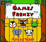 Title screen of the game Games Frenzy on Nintendo Game Boy Color