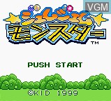 Title screen of the game Gem Gem Monster on Nintendo Game Boy Color