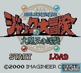Title screen of the game Elemental Tale - Jack no Daibouken - Daimaou no Gyakushuu on Nintendo Game Boy Color