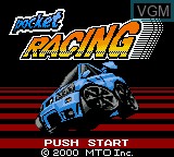 Title screen of the game Pocket Racing on Nintendo Game Boy Color